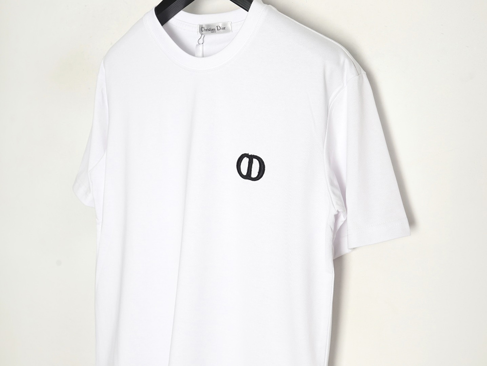 D*or chest logo embroidered lettering short sleeve t-shirt
