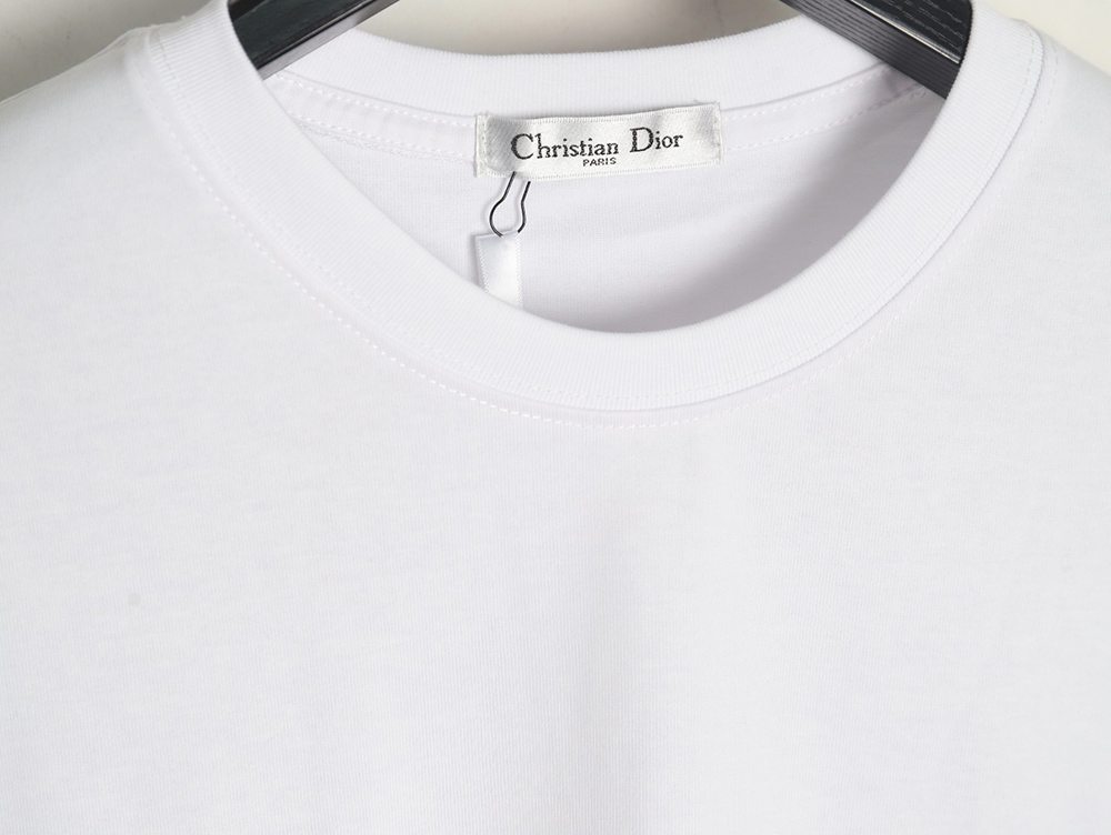 D*or chest logo embroidered lettering short sleeve t-shirt