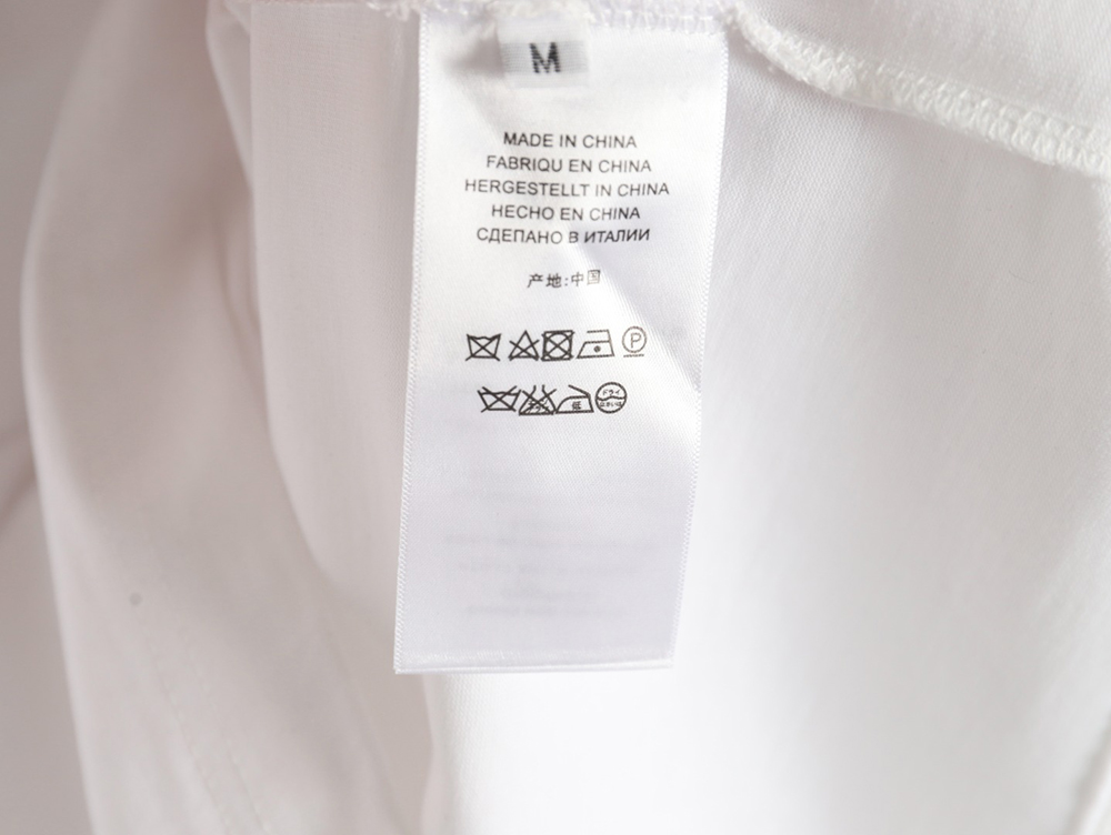 Givenchy shoulder hand-painted letter print short sleeves