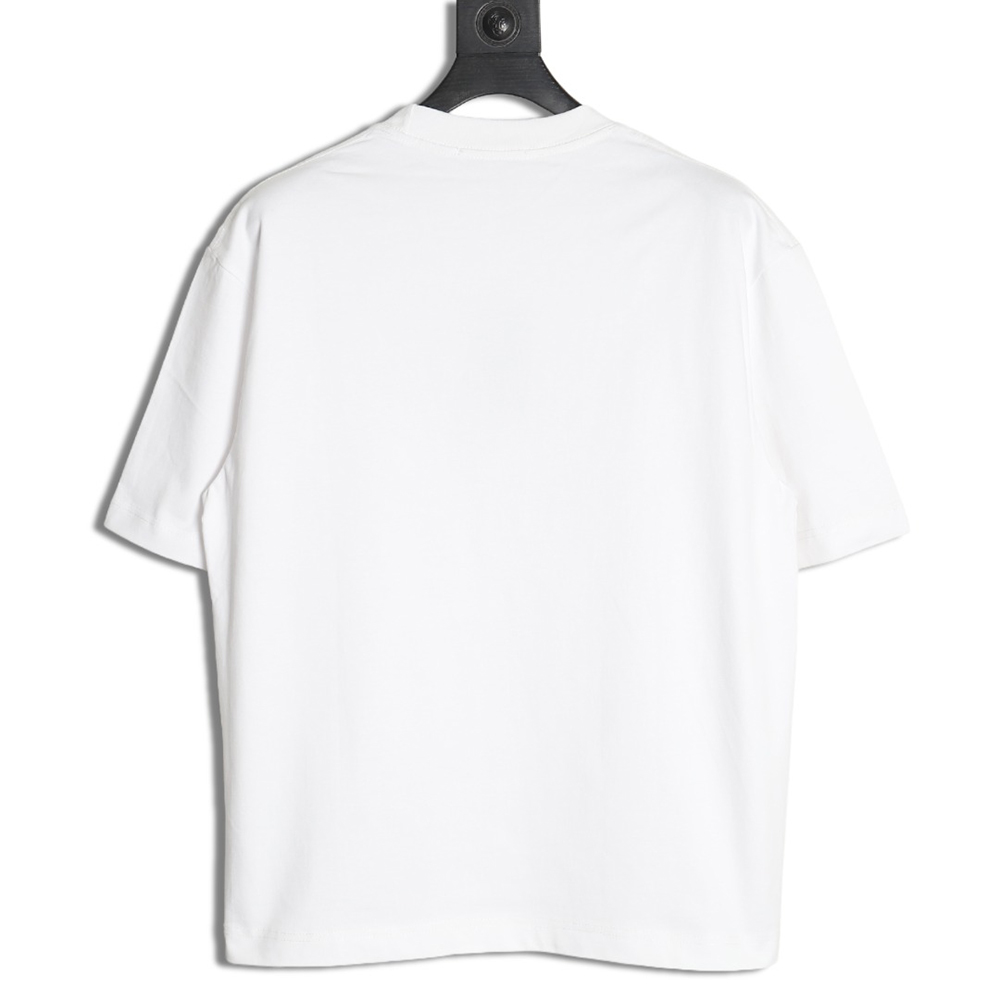 Givenchy shoulder hand-painted letter print short sleeves