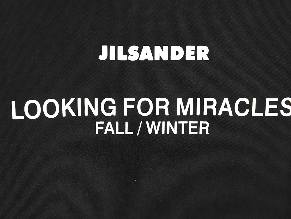 JIL SANDER Lettering Printed Short-Sleeved T-Shirt TSK1