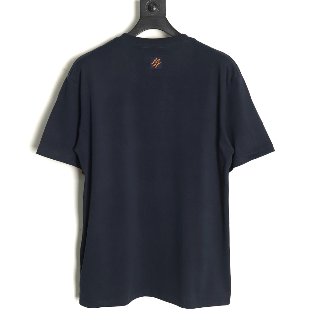 l0*is V*t0n embroidered lettering short-sleeved t-shirt tsk1