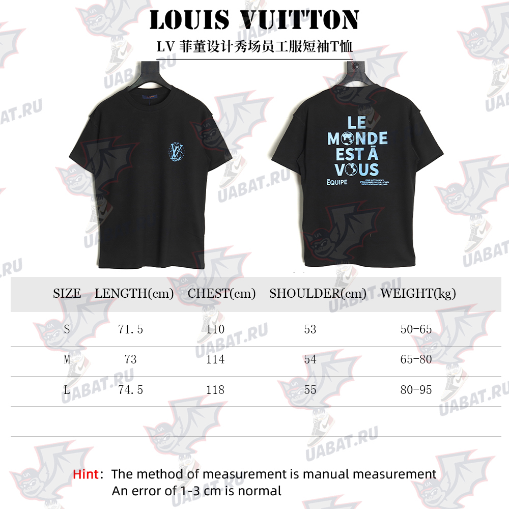 l0*is V*t0n pharrell designed show staff short-sleeved t-shirt tsk1