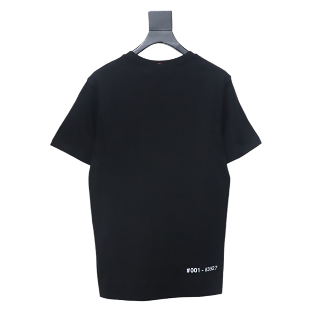 Moncler Neck Lettering Logo Printed Short Sleeves
