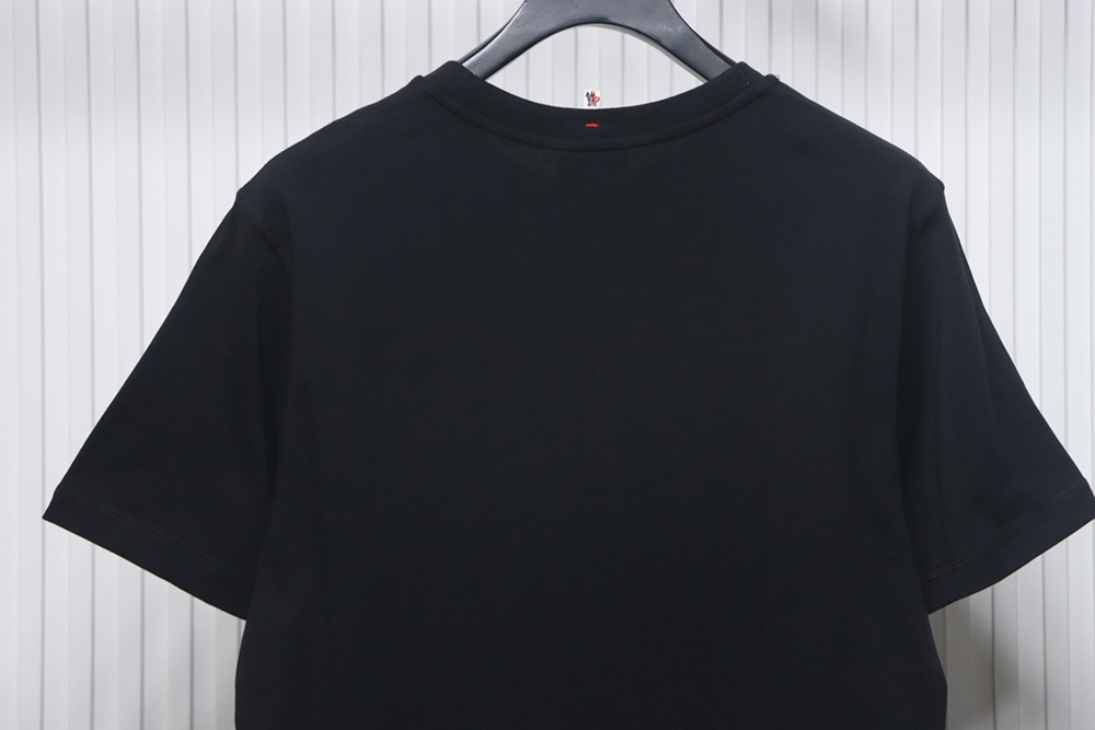 Moncler Neck Lettering Logo Printed Short Sleeves