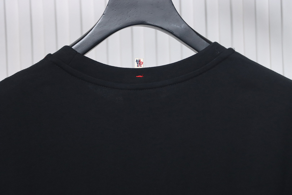 Moncler Neck Lettering Logo Printed Short Sleeves
