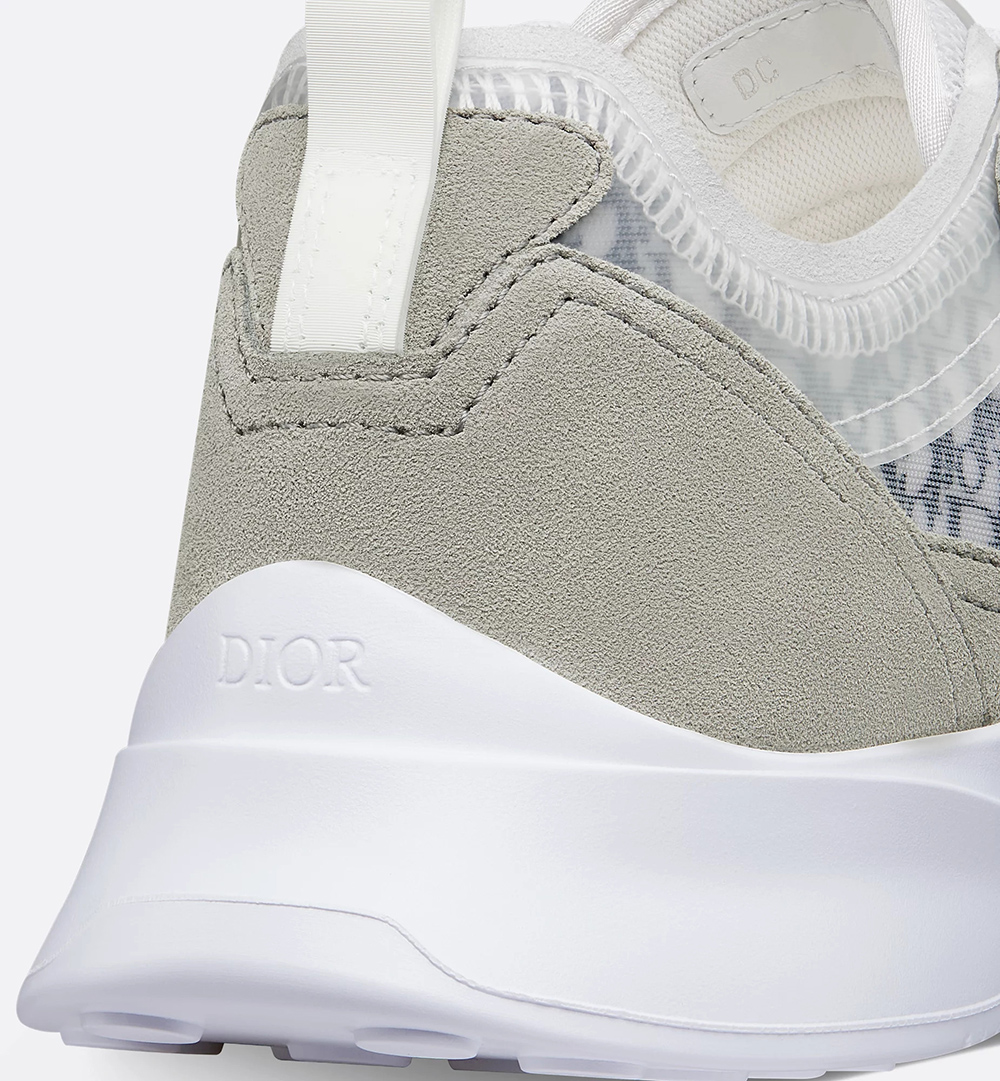 D*or b25 runner sneaker gray and white