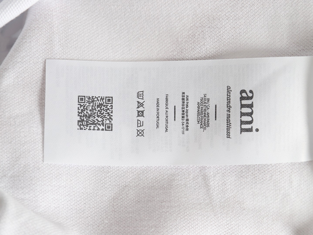 Ami Paris love embroidered Polo short sleeves