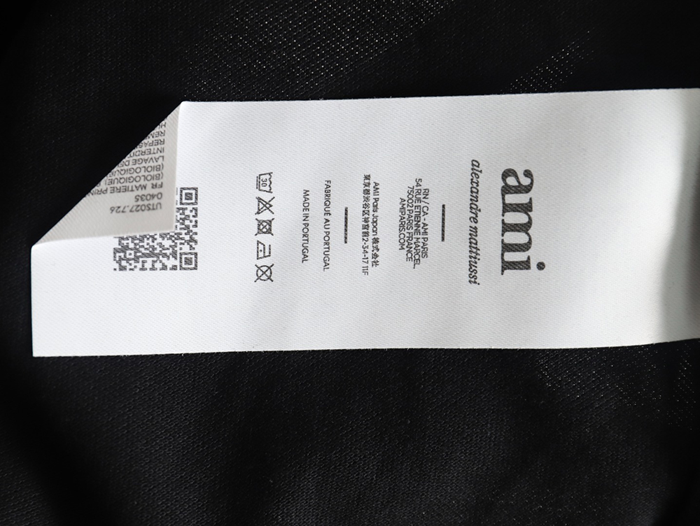 Ami Paris love embroidered Polo short sleeves TSK2