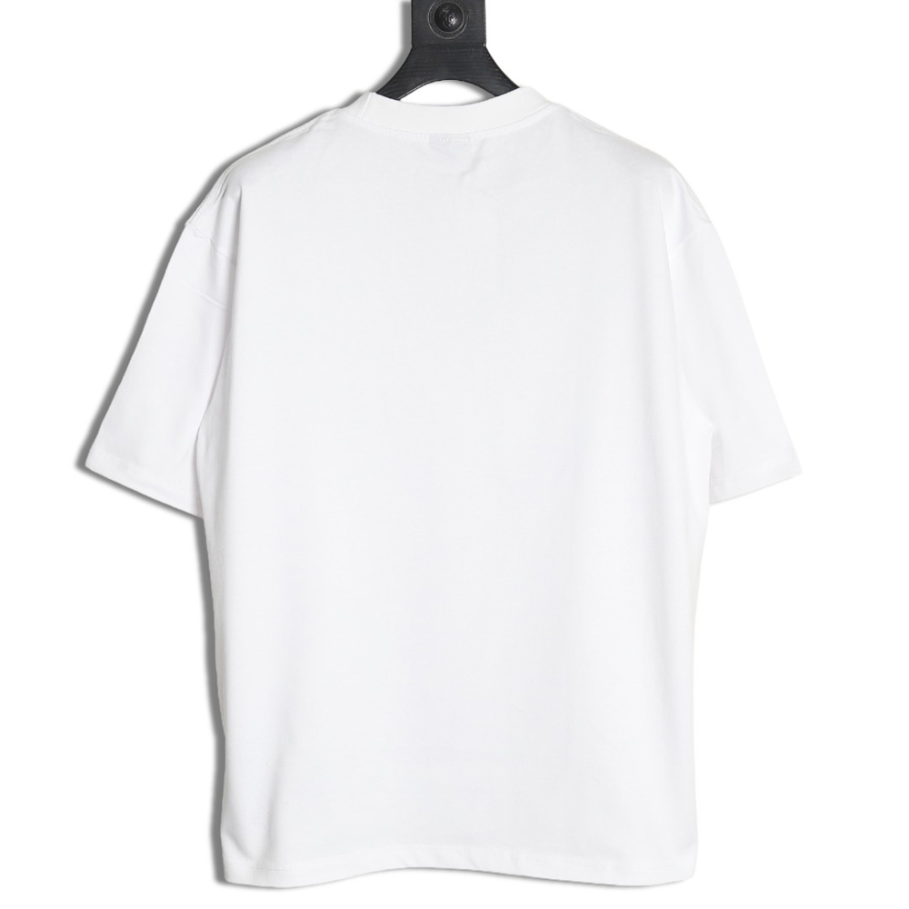 Ba*len*cia*ga neck lettering short sleeve t-shirt