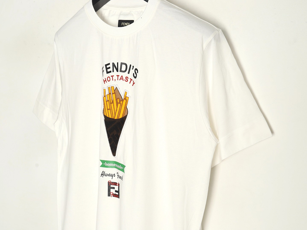 F**di french fries embroidered short sleeves