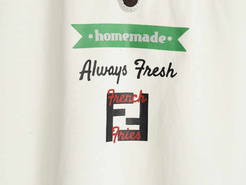 F**di french fries embroidered short sleeves