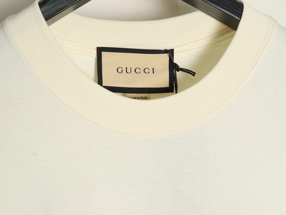 G*u*i double g stripe embroidered short sleeves