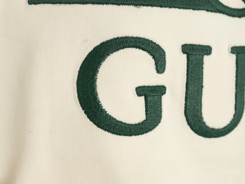 G*u*i double g stripe embroidered short sleeves