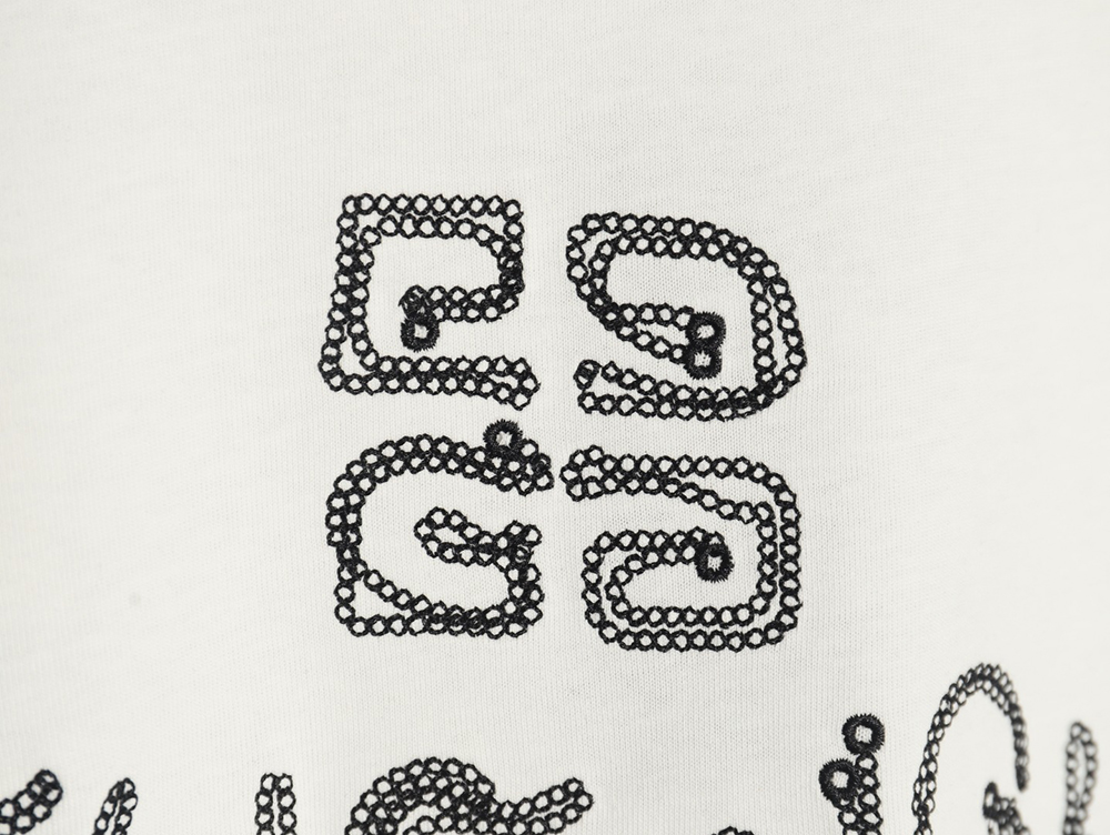 Givenchy embroidered lettering logo short sleeve