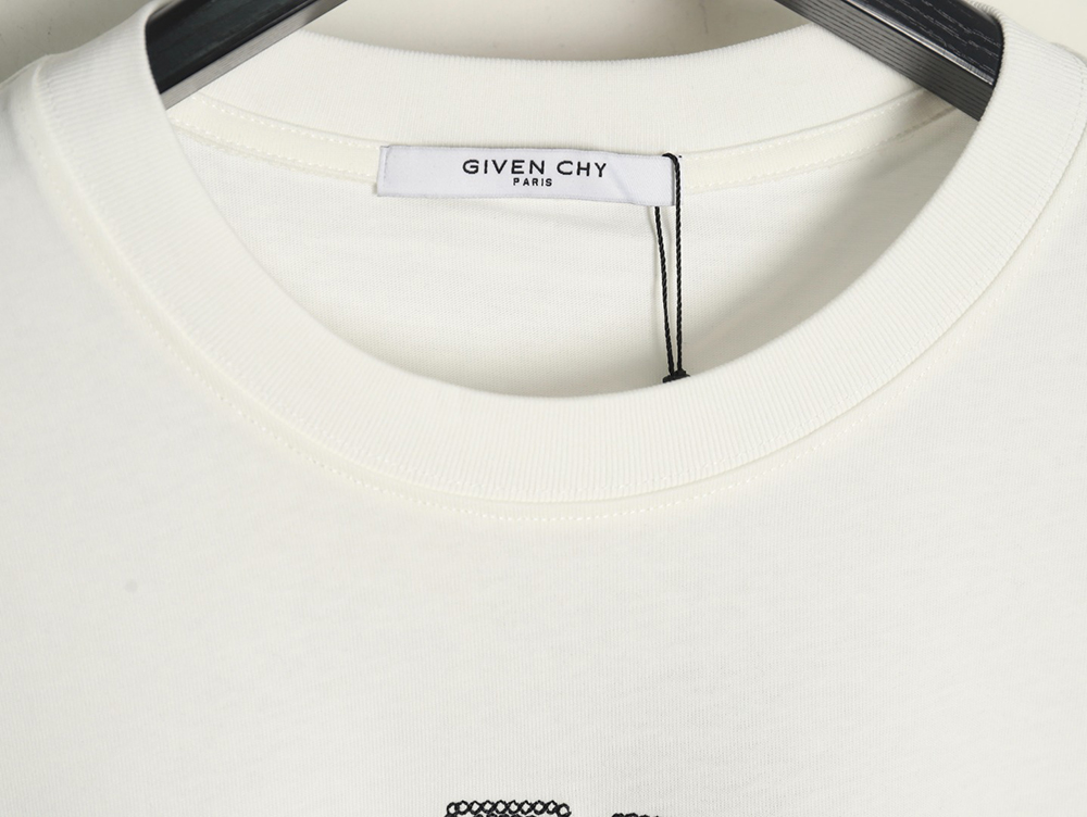 Givenchy embroidered lettering logo short sleeve