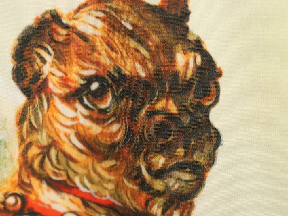 L0ew* watercolor bedlington dog short sleeve