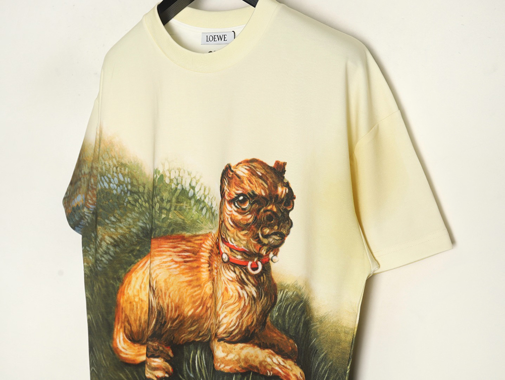L0ew* watercolor bedlington dog short sleeve