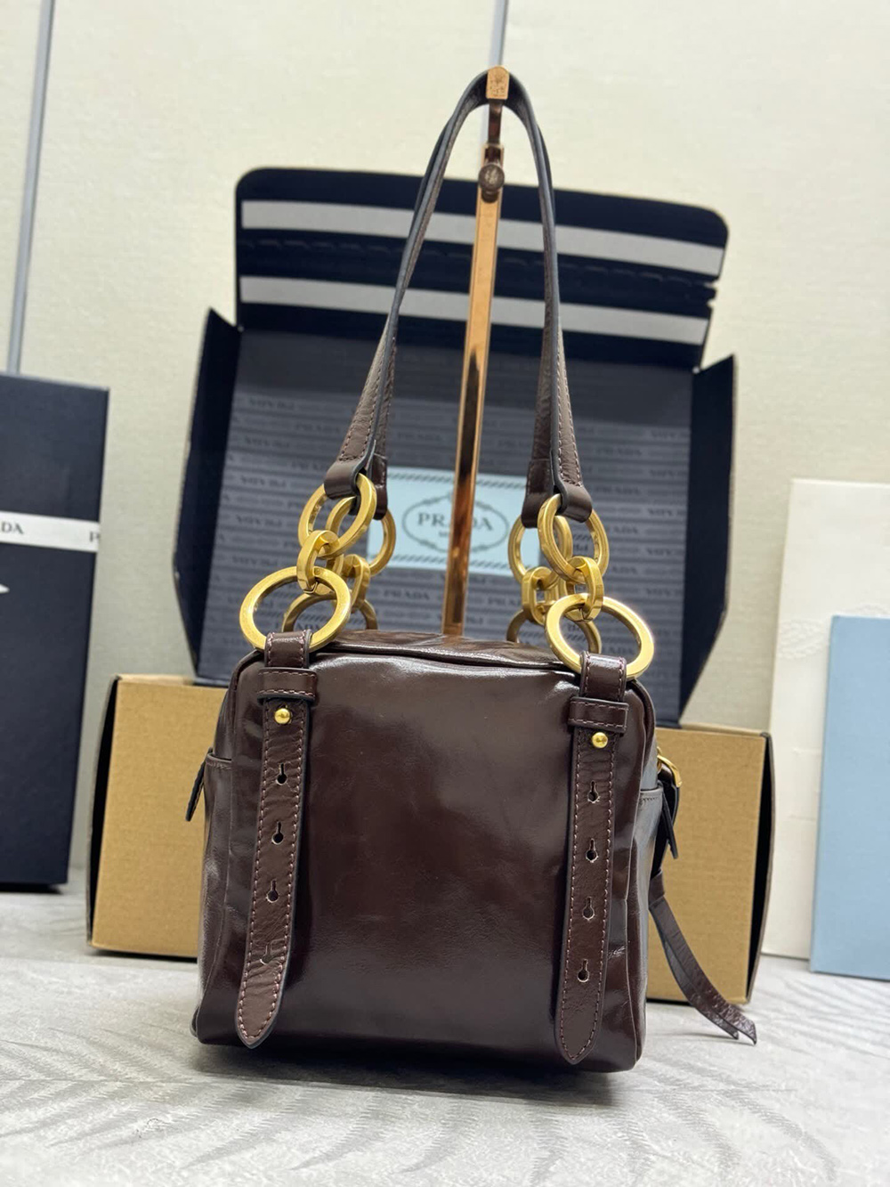 Pra*a bags 1bb137 14*14*13.5cm