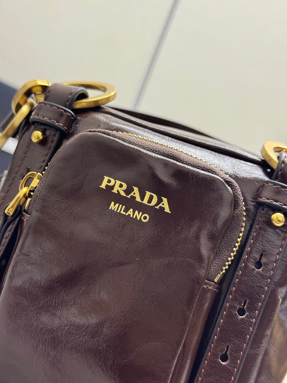 Pra*a bags 1bb137 14*14*13.5cm