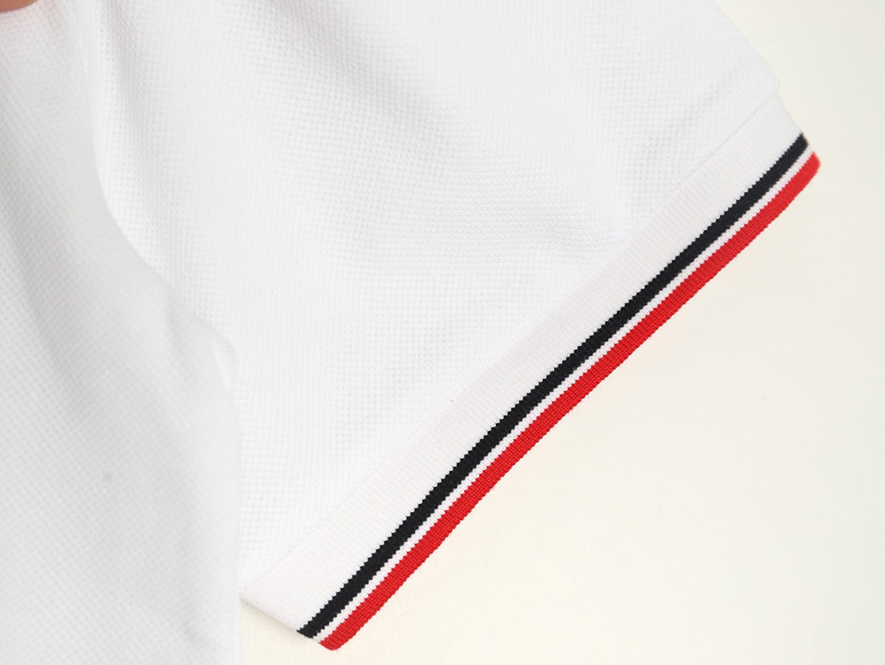 Pra*a pocket silicone trim short sleeve polo shirt