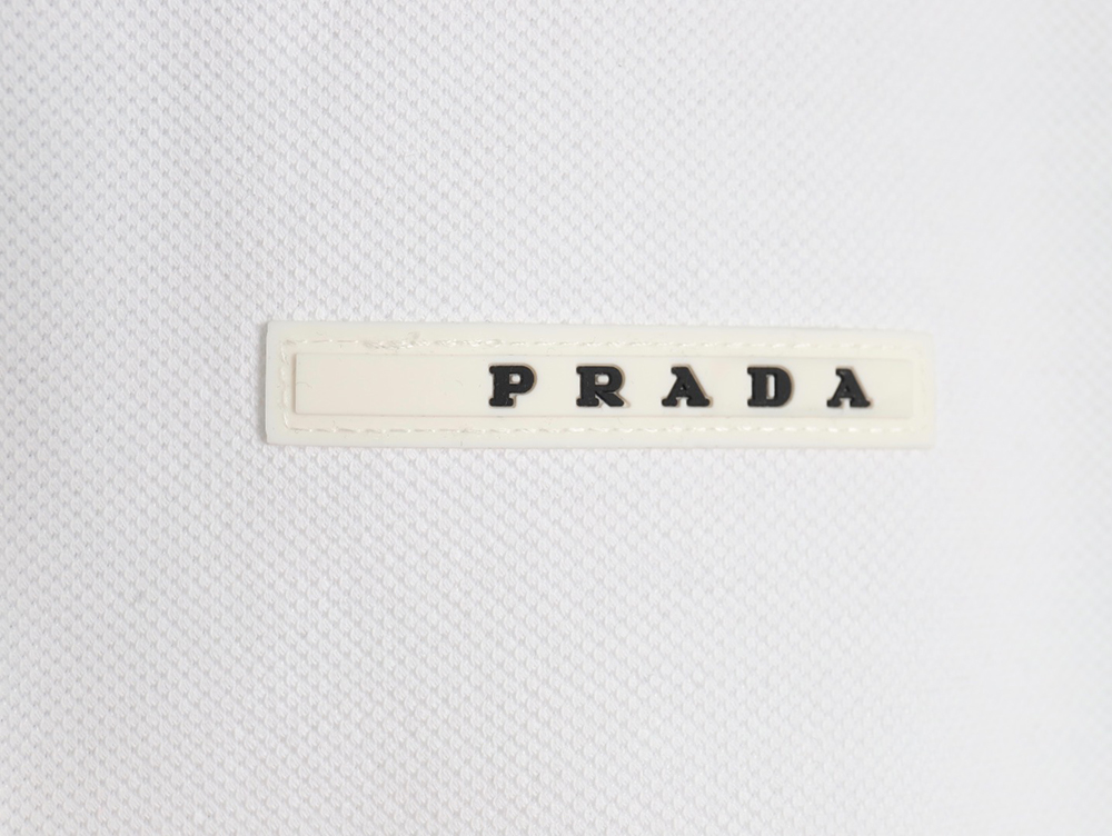 Pra*a pocket silicone trim short sleeve polo shirt