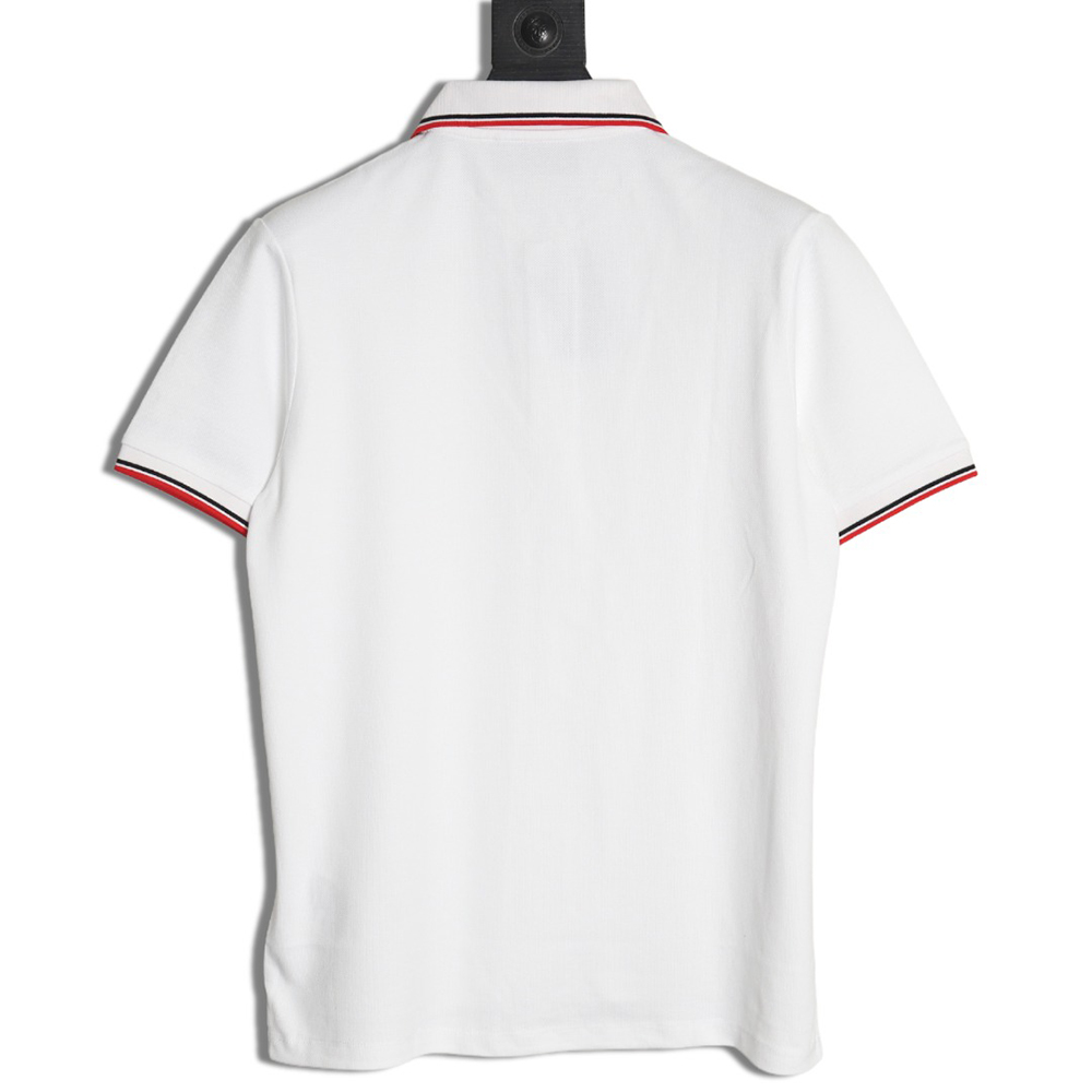 Pra*a pocket silicone trim short sleeve polo shirt