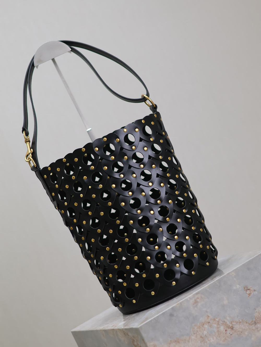 Sa**t Lau*nt seau bucket bags in black 753827 20*30*20cm