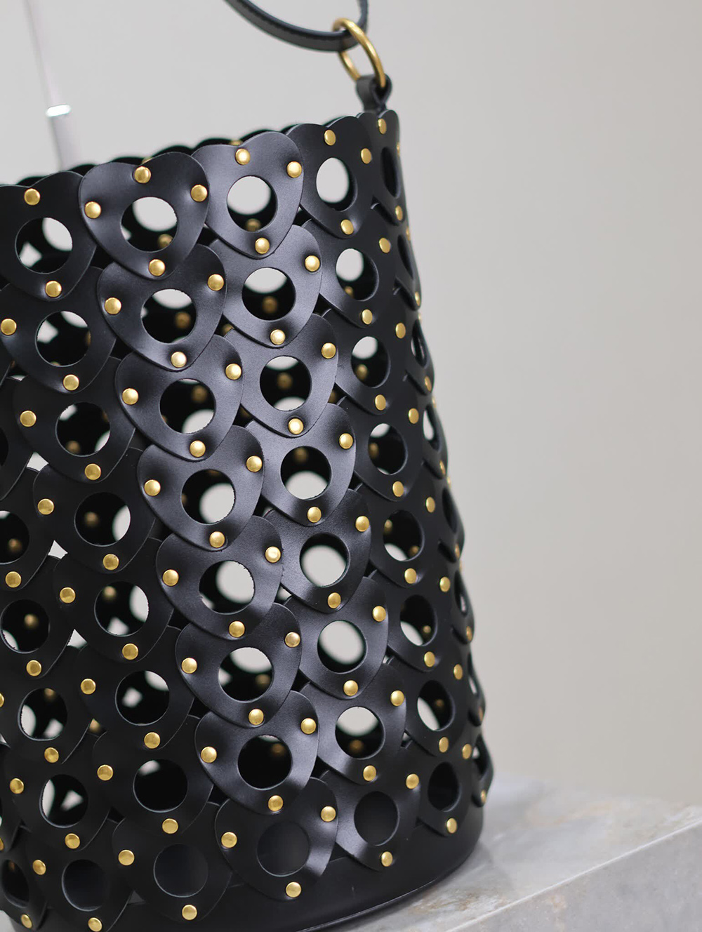 Sa**t Lau*nt seau bucket bags in black 753827 20*30*20cm