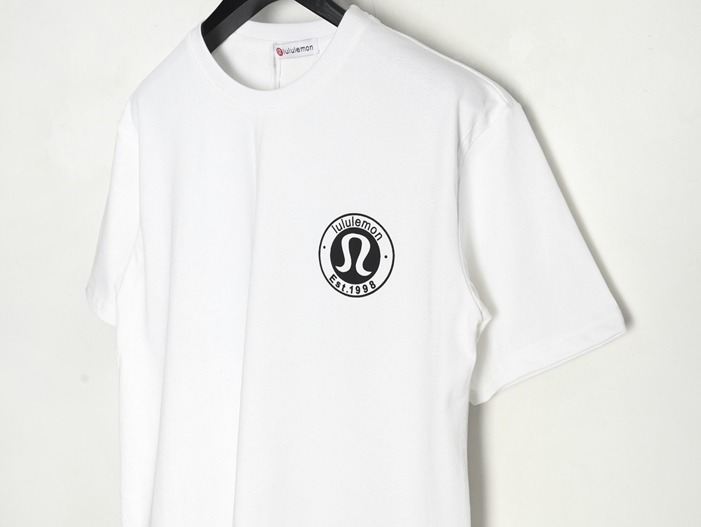 Lulu lemon lettering logo print short sleeves