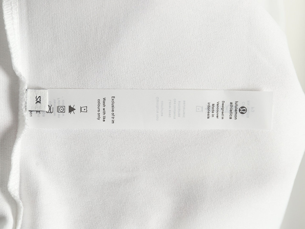 Lulu lemon lettering logo print short sleeves