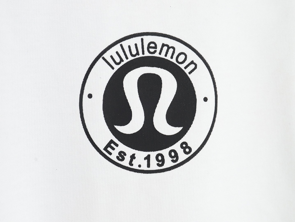 Lulu lemon lettering logo print short sleeves