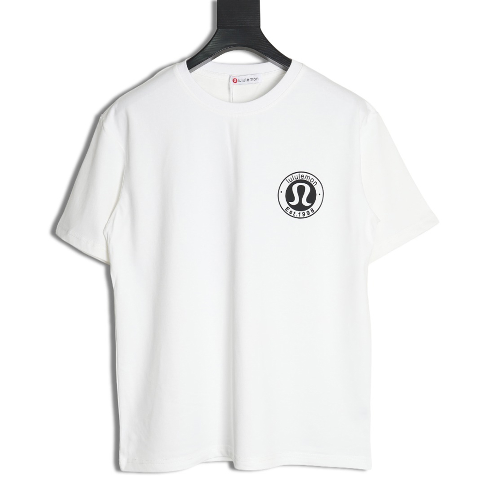 Lulu lemon lettering logo print short sleeves