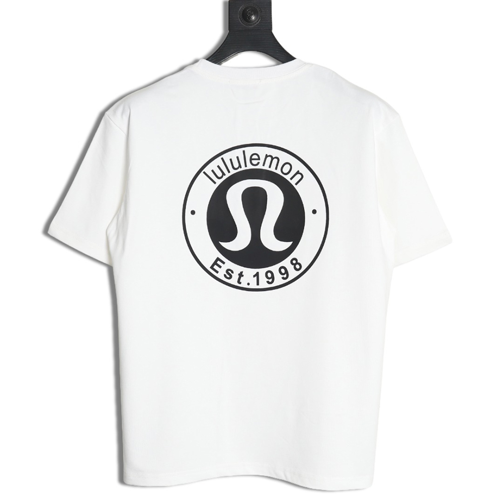 Lulu lemon lettering logo print short sleeves