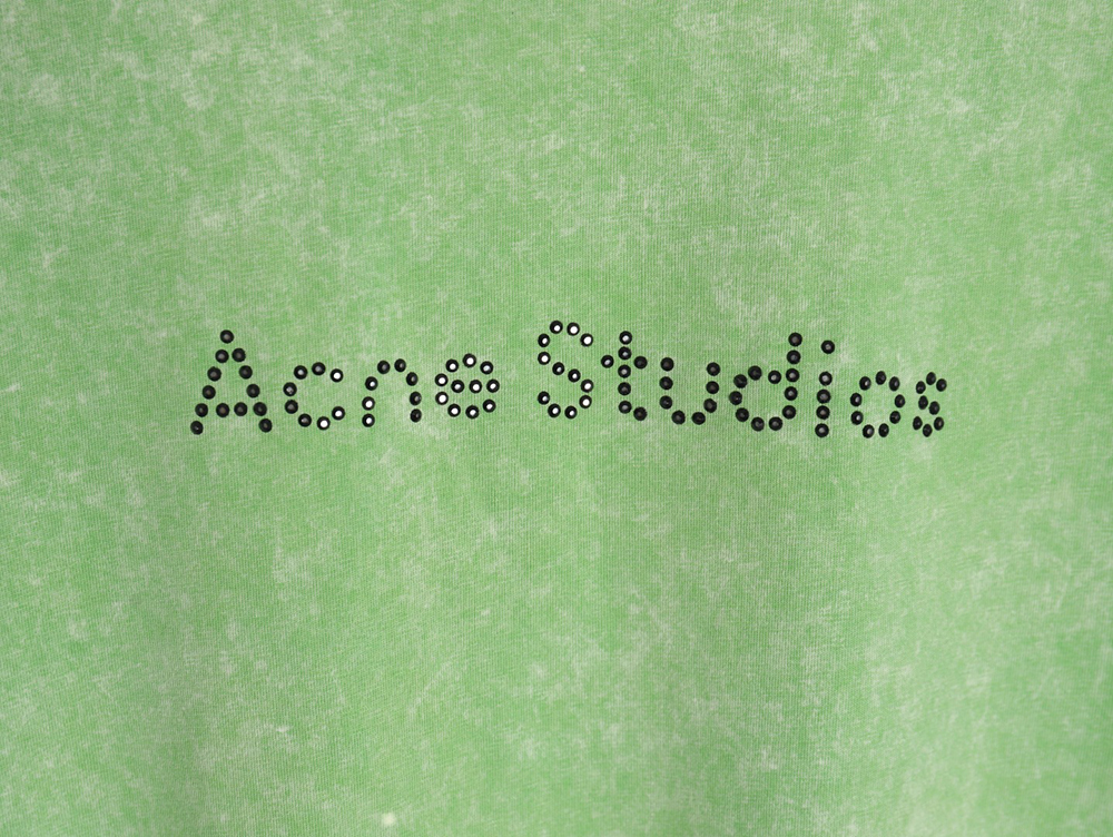 Acne Studios Beaded Lettering Short Sleeve T-Shirt