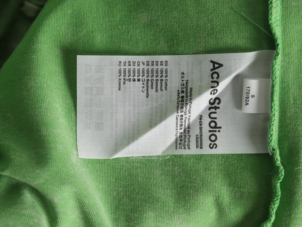 Acne Studios Beaded Lettering Short Sleeve T-Shirt