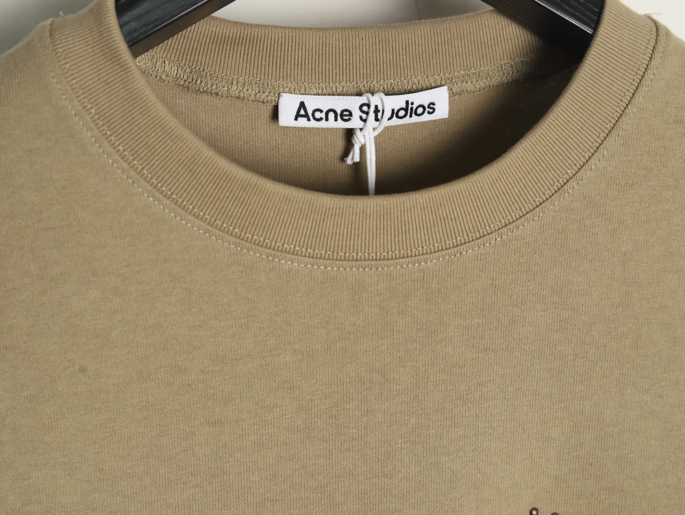 Acne Studios Beaded Lettering Short Sleeve T-Shirt TSK1
