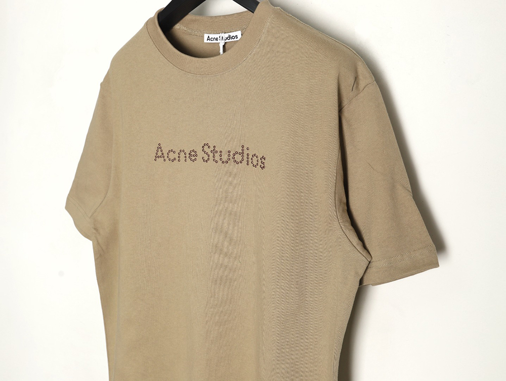 Acne Studios Beaded Lettering Short Sleeve T-Shirt TSK1