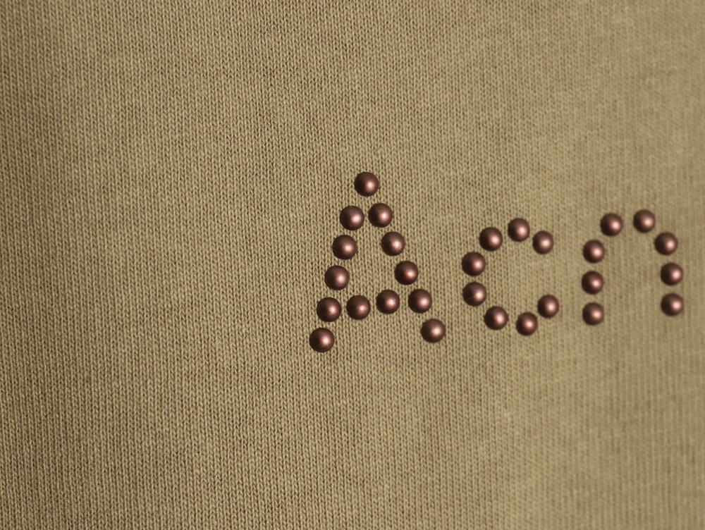 Acne Studios Beaded Lettering Short Sleeve T-Shirt TSK1