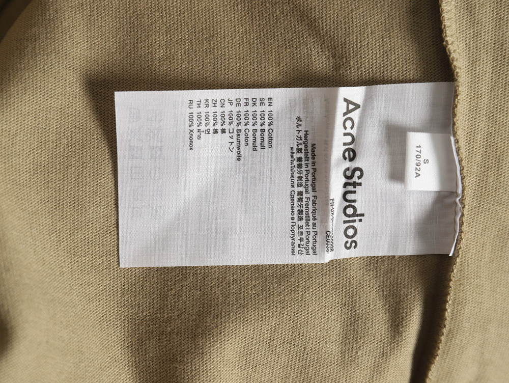 Acne Studios Beaded Lettering Short Sleeve T-Shirt TSK1