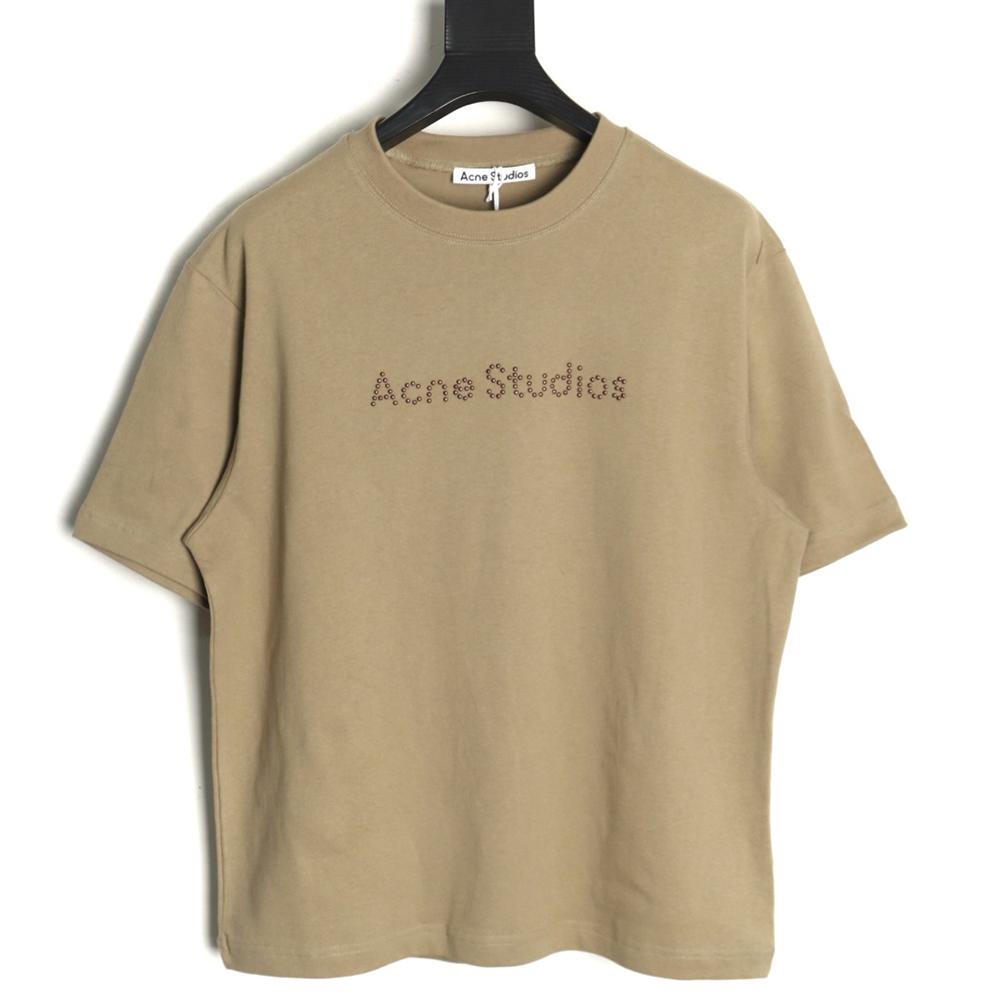 Acne Studios Beaded Lettering Short Sleeve T-Shirt TSK1