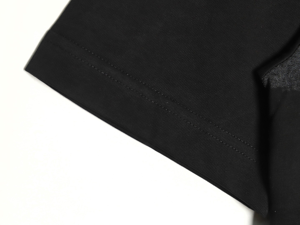 Ba*len*cia*ga back mottled multi-line lettering short sleeves tsk1