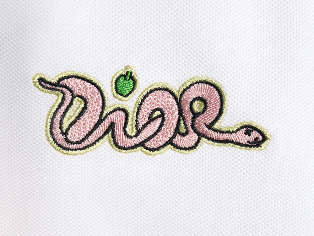 D*or & kaws year of the snake logo short-sleeved polo shirt