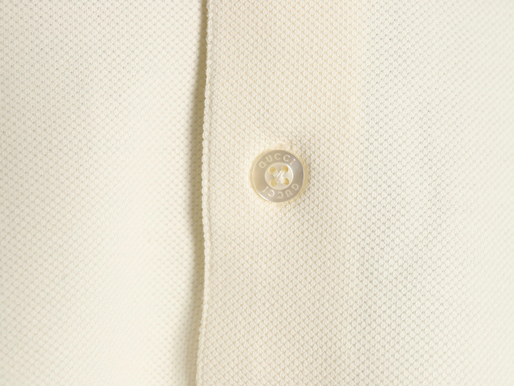 G*u*i simple lettering short-sleeved polo shirt