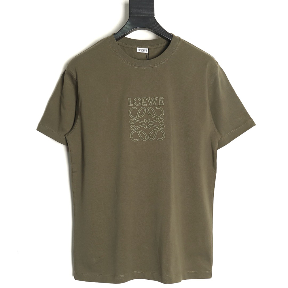 L0ew* chest large embroidery short sleeve t-shirt tsk2