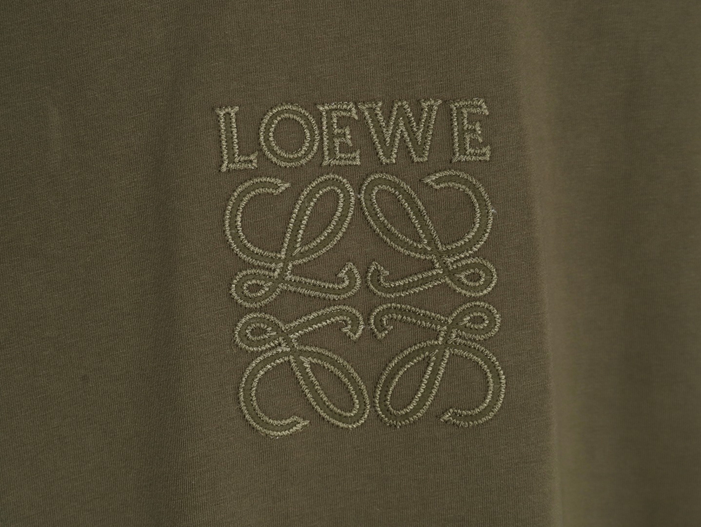 L0ew* chest large embroidery short sleeve t-shirt tsk2