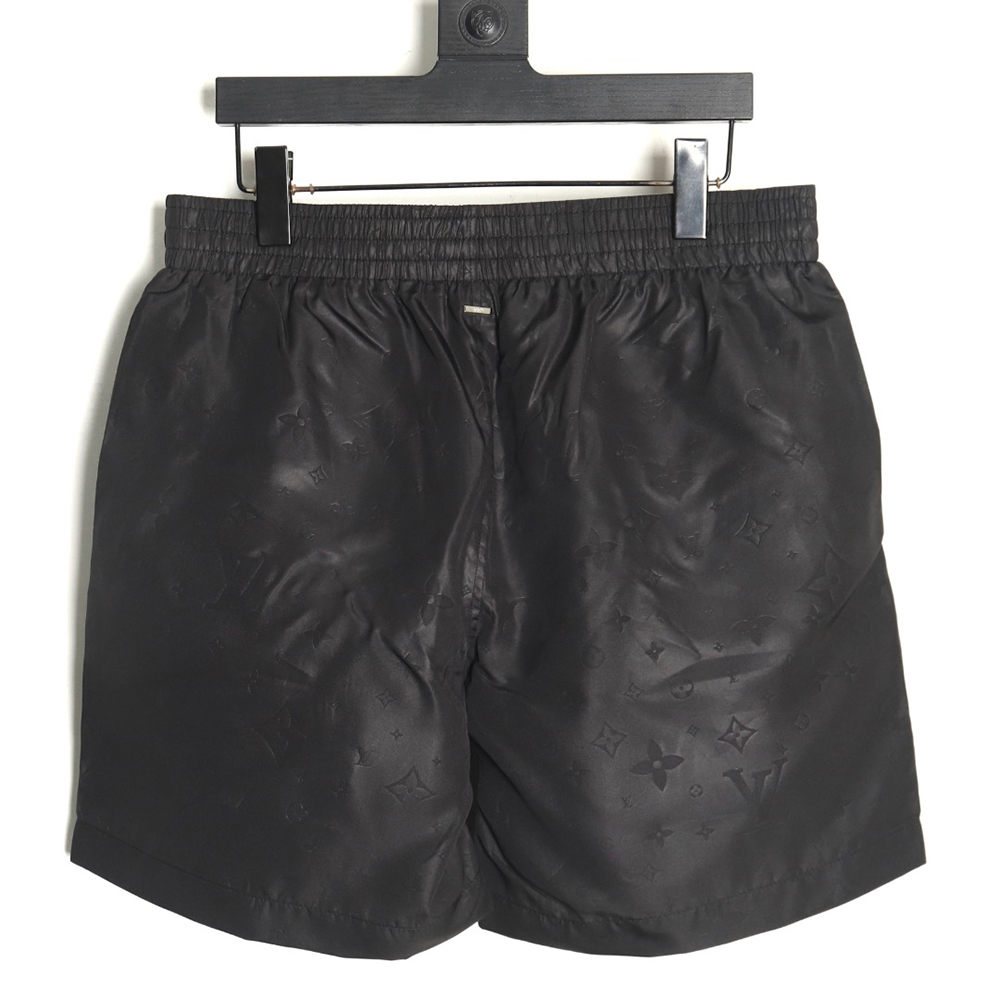 l0*is V*t0n dark pattern all over print nylon beach shorts tsk1