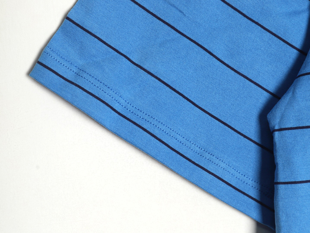 Miu Miu striped contrast short-sleeved T-shirt