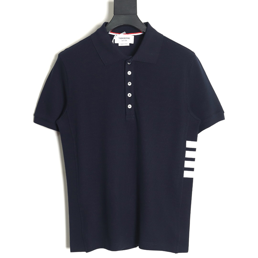 Thom Browne classic side four-bar Polo short sleeve TSK1