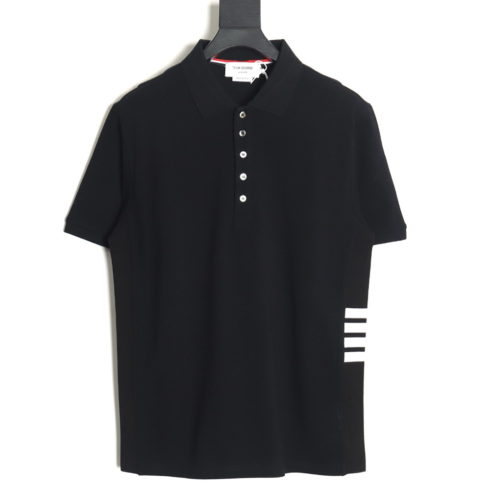Thom Browne classic side four-bar Polo short sleeve TSK2